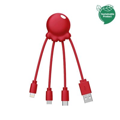 🔌 OCTOPUS Reciclado - Cable Mutli Rojo 🔌