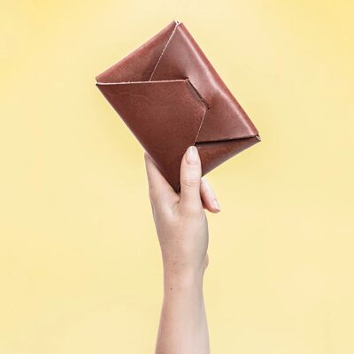🇫🇷 Wallet, pouch and card-holder origami 100% leather "Busta" · 🇬🇧 Wallet, pouch and card-holder origami 100% leather "Busta"