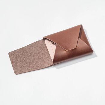 🇫🇷 Pochette, portefeuille et porte-cartes origami 100 % cuir "Busta" · 🇬🇧 Wallet, pouch and card-holder origami 100 % leather "Busta" 4