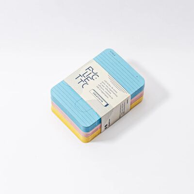 🇫🇷 Bloc-notes de fiches A7 "Creatività" (mélange de motifs et couleurs) · 🇬🇧 Notepad of A7 mixed index cards & memo cards