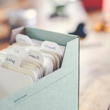 🇫🇷 Fiches intercalaires (lot de 6) pour boîtes de rangement · 🇬🇧 Index cards dividers for storage boxes (set of 6) 4