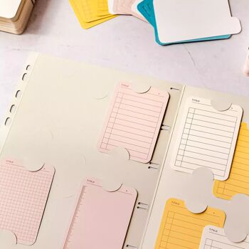 🇫🇷 Organiseurs chemises Kanban, organisation visuelle pour fiches de notes A6 et A7 · 🇬🇧 Kanban visual organization folders for index cards 4