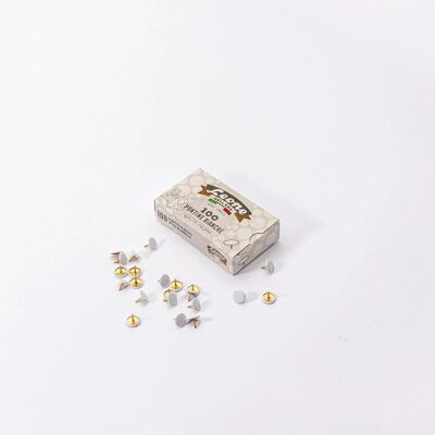 🇫🇷 Metal push pins (box of 100) · 🇬🇧 Metallic push pins (box of 100)