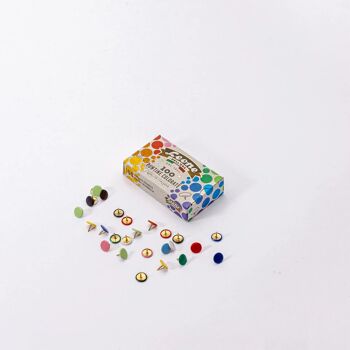 🇫🇷 Punaises en métal (boîte de 100) · 🇬🇧 Metallic push pins (box of 100) 6