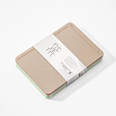 🇫🇷 Bloc-notes de 60 fiches A6 avec règle "Regola" · 🇬🇧 Notepad of 60 A6 ruled index cards & memo cards