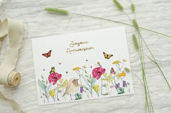 Lot de 5 cartes "Anniversaire" 1