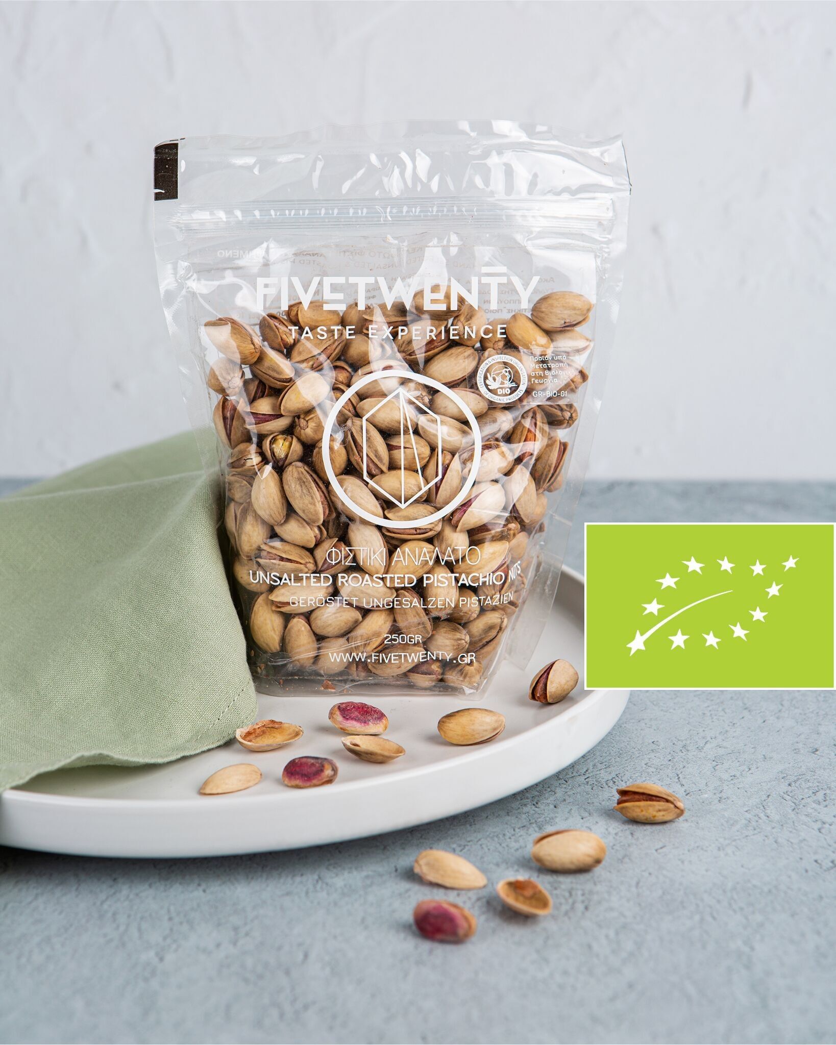 Pistacchi BIO non salati 250g (busta con zip)