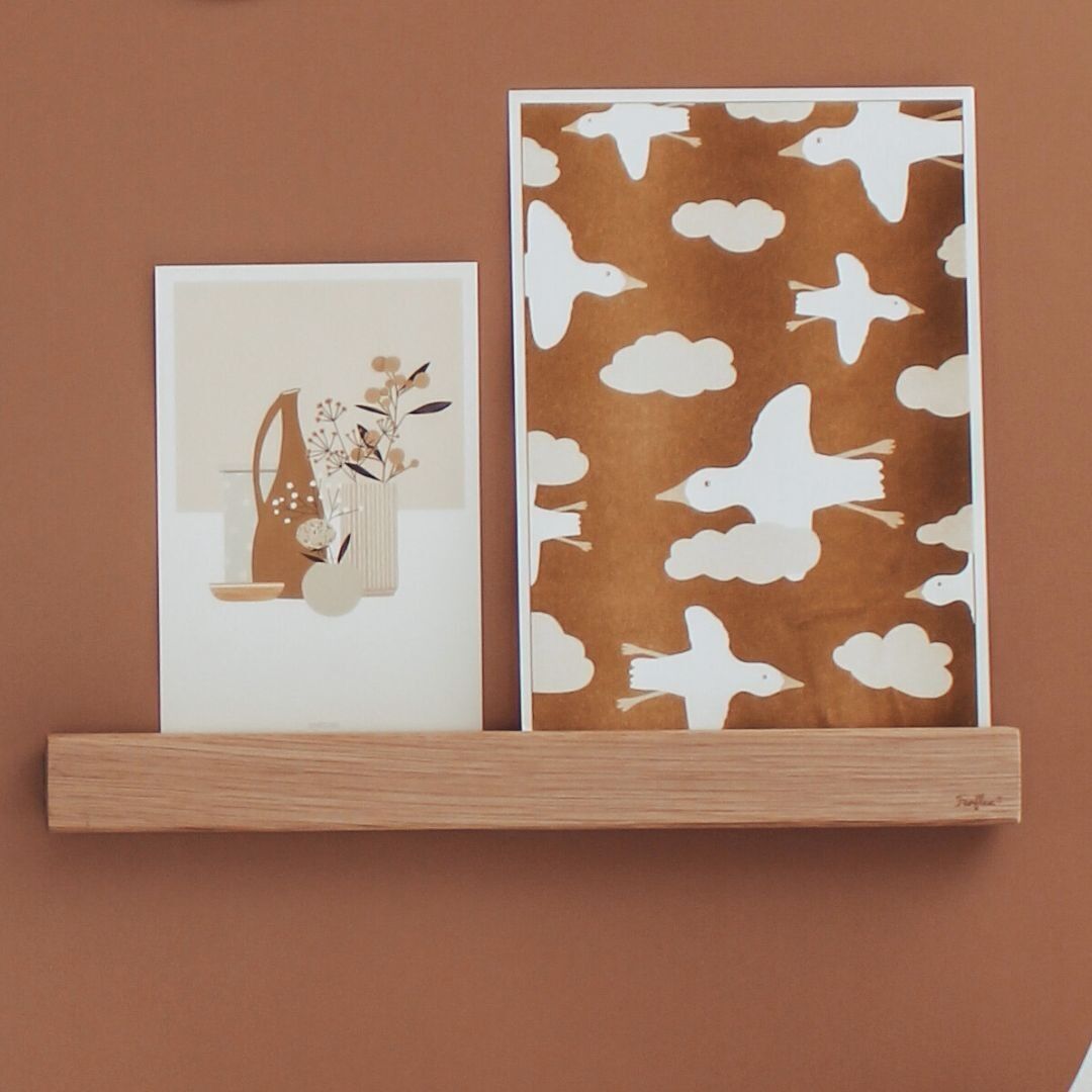 Magnetisches Wandregal aus Holz – 30 cm – Ferflex