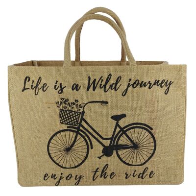 Large jute bag shopping basket vegan handbag shopping bag basket bag shopper