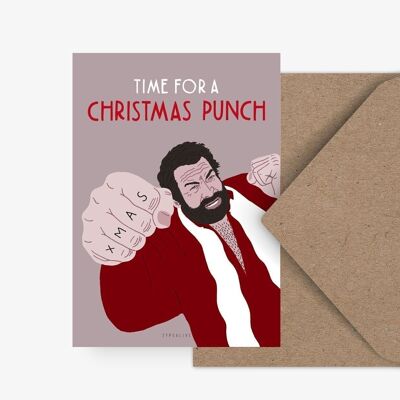 Cartolina/punzone di Natale