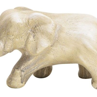 Decorative elephant made of clay 15x10cm-Dekofiguren -