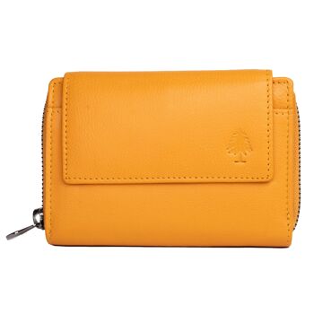 Kazu portefeuille femme taille moyenne portefeuille en cuir femme RFID 1