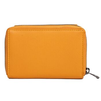 Kazu portefeuille femme taille moyenne portefeuille en cuir femme RFID 6