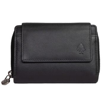 Kazu portefeuille femme taille moyenne portefeuille en cuir femme RFID 7