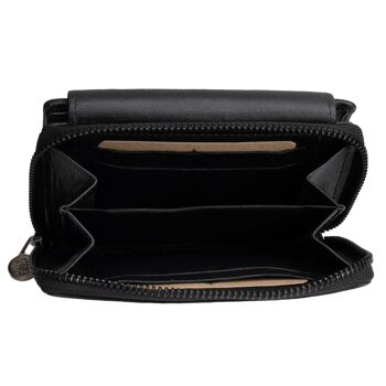 Kazu portefeuille femme taille moyenne portefeuille en cuir femme RFID 11