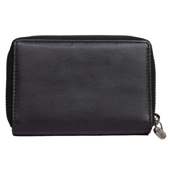 Kazu portefeuille femme taille moyenne portefeuille en cuir femme RFID 12