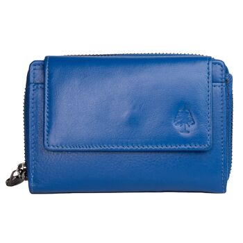 Kazu portefeuille femme taille moyenne portefeuille en cuir femme RFID 13