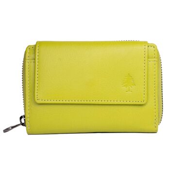 Kazu portefeuille femme taille moyenne portefeuille en cuir femme RFID 19