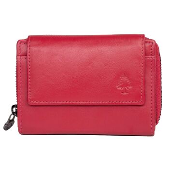 Kazu portefeuille femme taille moyenne portefeuille en cuir femme RFID 25