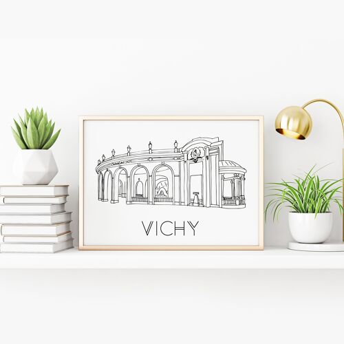Affiche Vichy - Papier A4 / A3 / 40x60