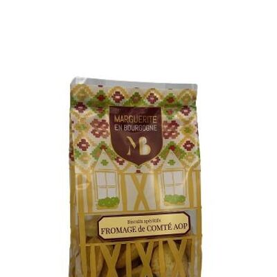 Organic aperitif biscuits with Comté Cheese*