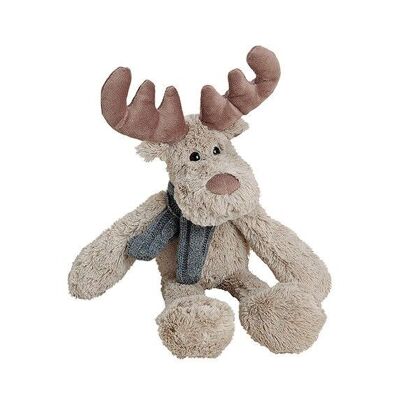 Moose with a plush scarf