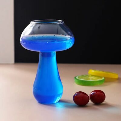 Novelty Mushroom Shaped Glass Drink Cup