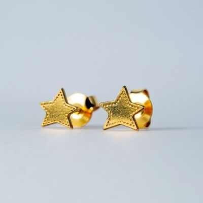 BIG STARS DENIM earrings - NEW