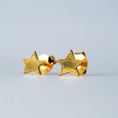BIG STARS DENIM earrings - NEW
