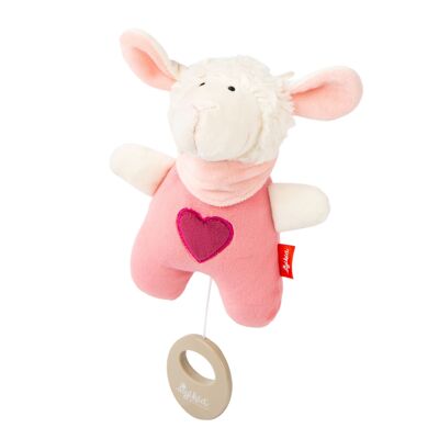 Mini boîte à musique, mouton rose