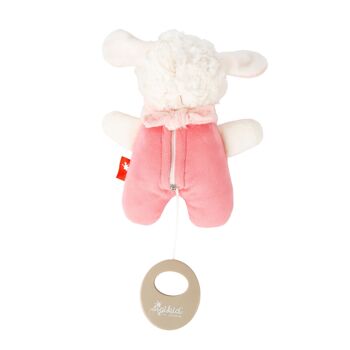 Mini boîte à musique, mouton rose 2