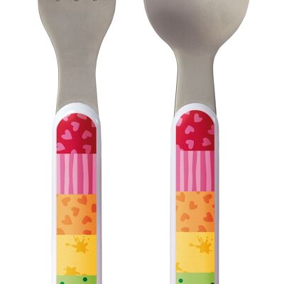 Cutlery set, Rainbow Rabbit
