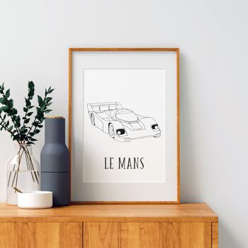 Affiche Le Mans - Papier A4 / A3 / 40x60 2