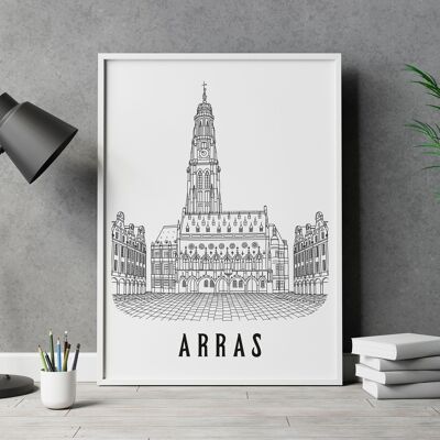 Affiche Arras - Papier A4 / A3 / 40x60