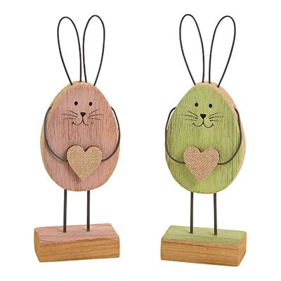 Soporte de madera para conejos