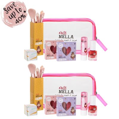 Set regalo con plettri glamour rosa per bambini