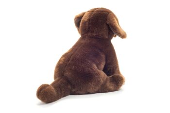 Labrador assis marron foncé 25 cm - peluche - peluche 5