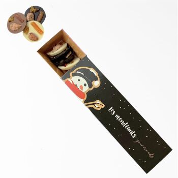 Coffret stick mendiants | moulage de noël | Chocolat de Noel artisanal Chocodic 2
