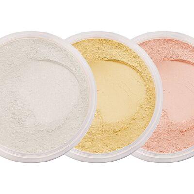 Mineral Makeup Highlighter Puder | grün gelb vegan powder nourishing concealer clean