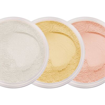 Mineral Makeup Highlighter Puder | grün gelb vegan powder nourishing concealer clean