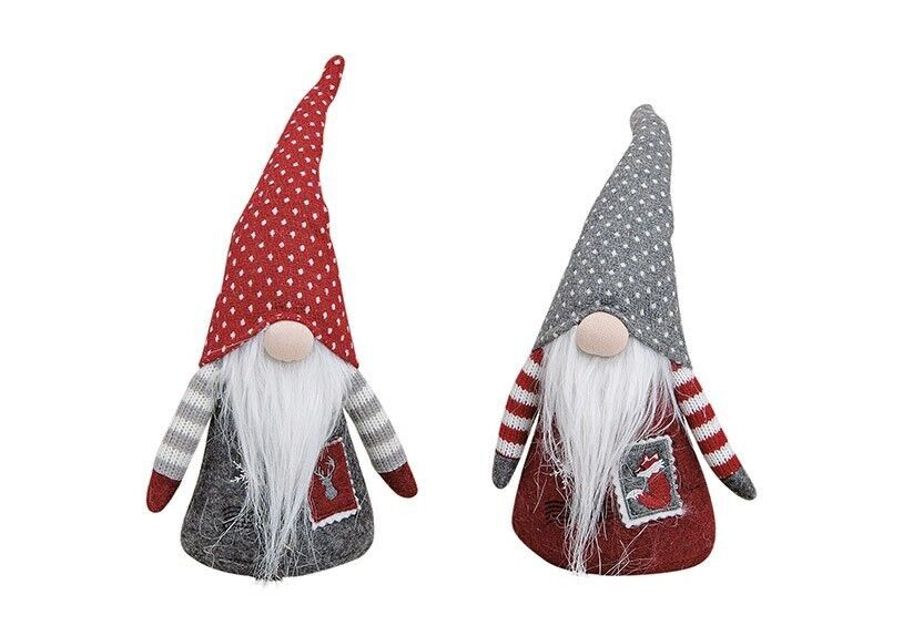 Wichtel aus Textil,2-fach sortiert, B12 x T8 x H30 cm