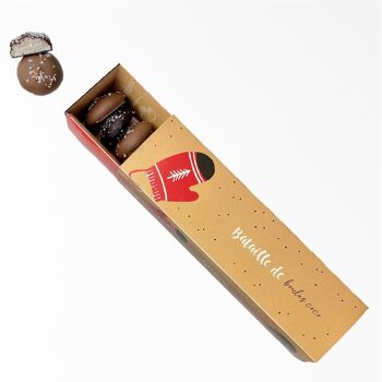 Coffret stick boule coco | moulage de noël | Chocolat de Noel artisanal Chocodic 2