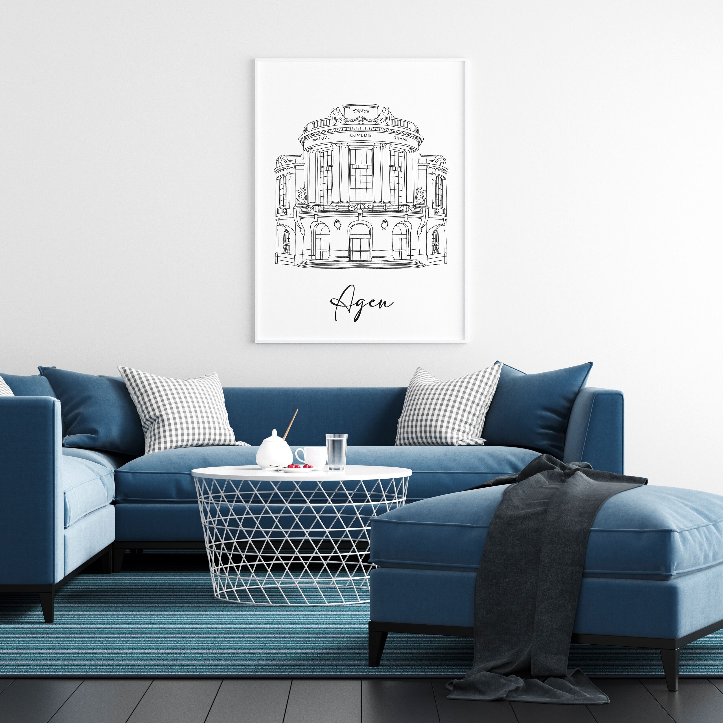 Poster Agen - Carta A4 / A3 / 40x60