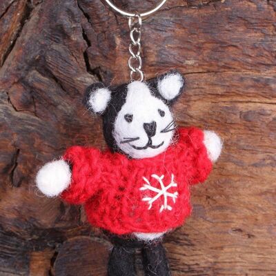 Cuthbert The Cat Keyring - Keyring