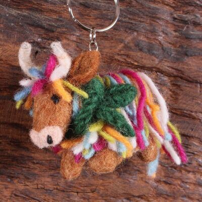 Hughie The Highland Cow Keyring - One Colour