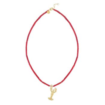 Le collier de perles rouge - Girard Le Homard 5