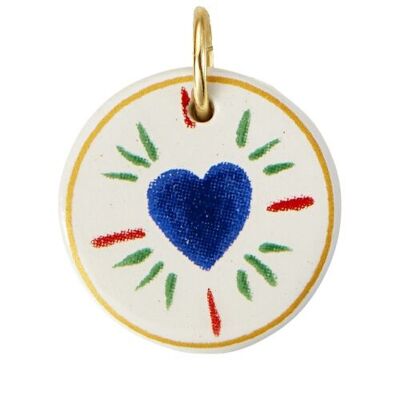 Ciondolo con motivo a cuore - Faïenz