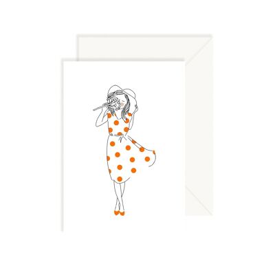 Card Mireille Polka Dot Dress