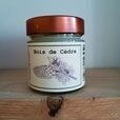 180gr Cedarwood candle, soy and rapeseed waxes