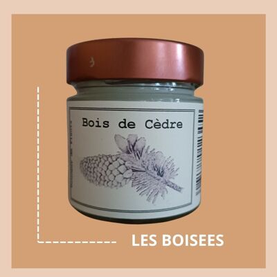Vela de cera de soja y colza - Cedro - 180gr